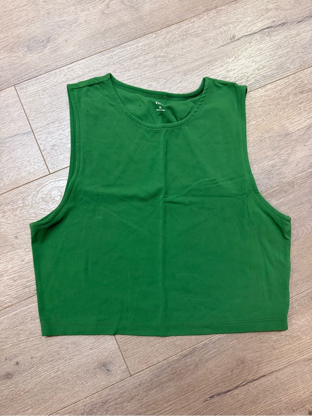 TNA Green Cropped Muscle Tank